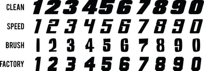 SPEED SHOP STACYC / STRIDER NUMBER PLATE WITH CUSTOM BACKGROUND